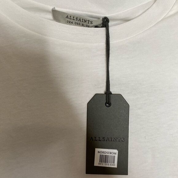 All Saints Coni Long Sleeve Shoulder Pad Shirt - Picture 4 of 5